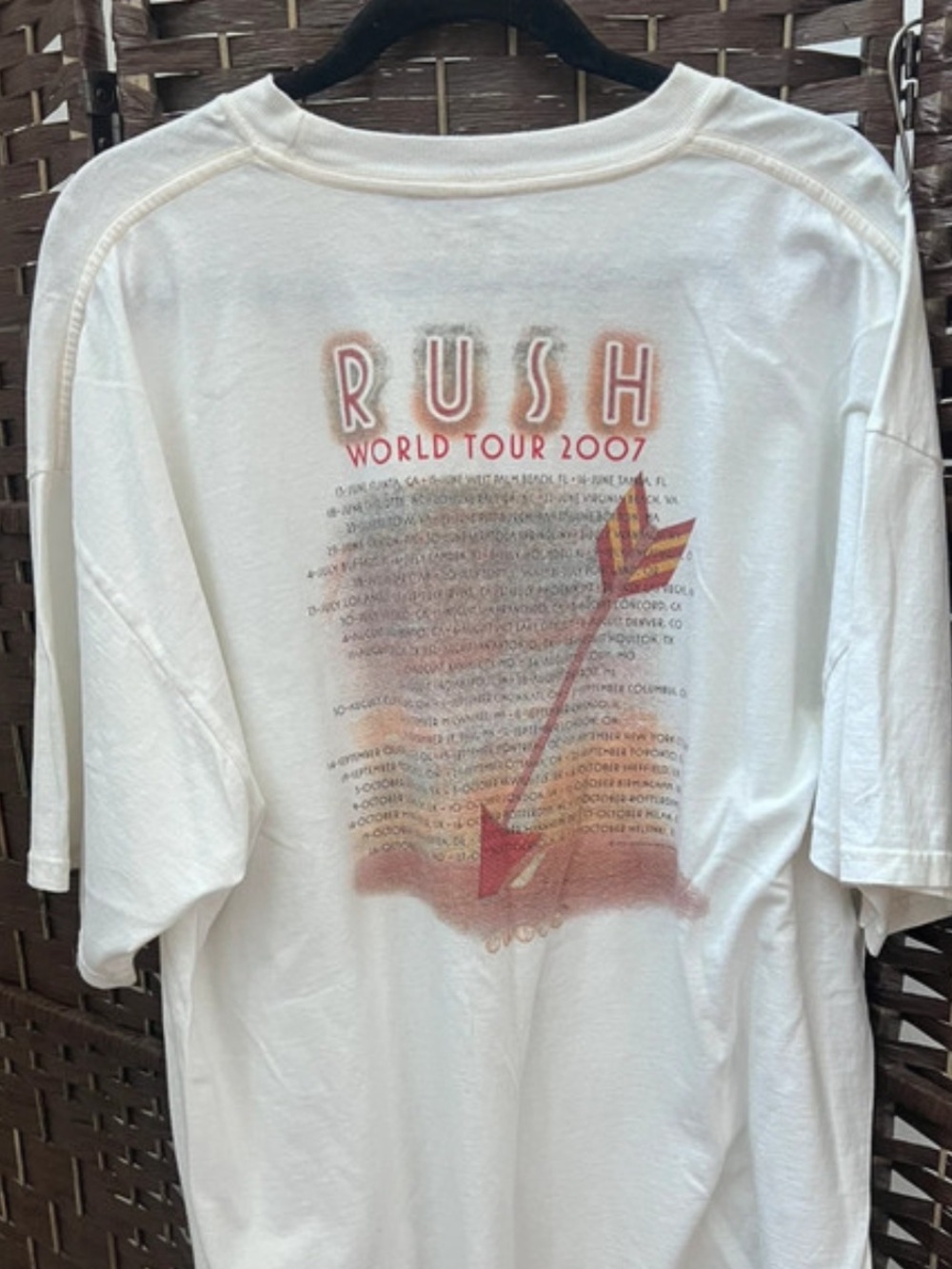 Rush 2007 Snakes & Arrows World Tour Men’s XL T-Shirt - Picture 2 of 2